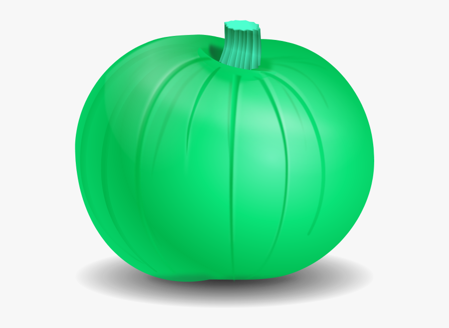 Cream Colored Clipground - Green Pumpkin Clip Art Png, Transparent Clipart