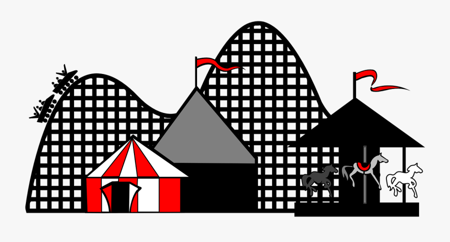 Vanity Fair, Annual Fair, Tents, Caroussel - Roller Coaster Clipart Png, Transparent Clipart