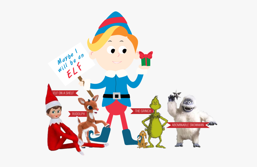 Fun With Elf On A Shelf - Abominable Snowman, Transparent Clipart