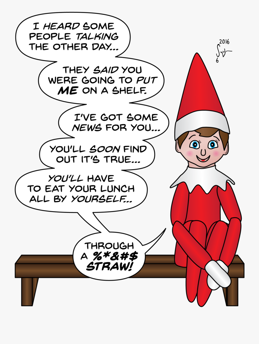 Drawings Of Elf On The Shelf, Transparent Clipart