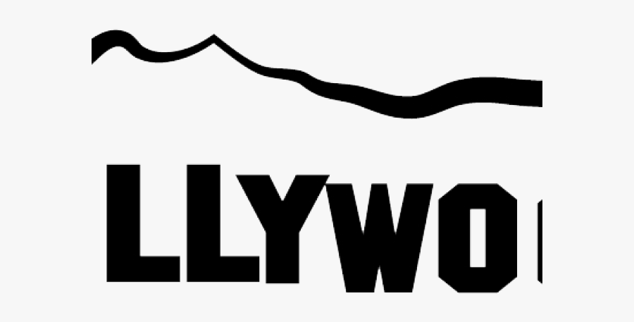 Clip Art Hollywood Sign Outline - Transparent Hollywood Clip Art, Transparent Clipart