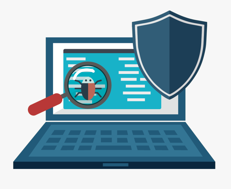 Clipart Computer Staff - Antivirus Computer, Transparent Clipart