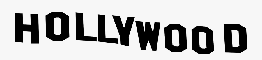Clip Art Hollywood Sign Font - Hollywood Sign No Background, Transparent Clipart