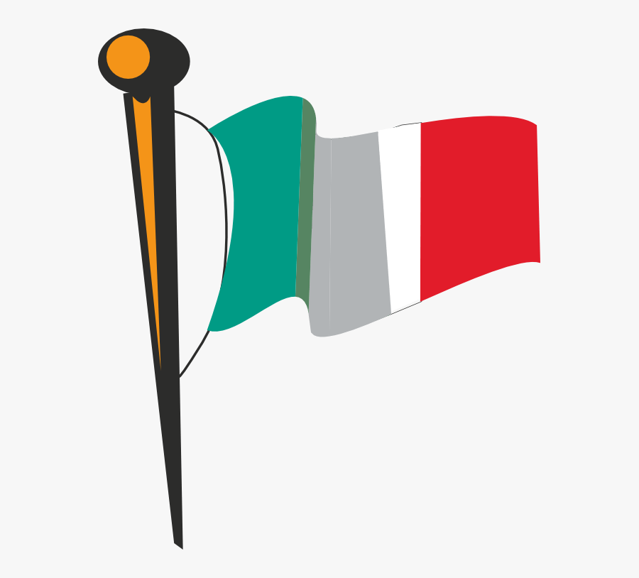 Italian Flag Cartoon, Transparent Clipart