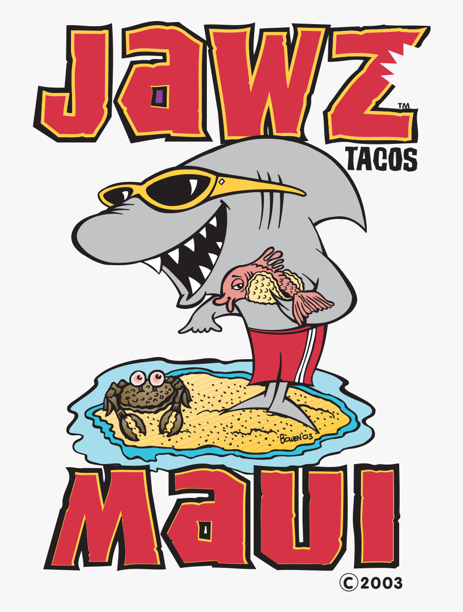 Jawz Fish Tacos, Maui - Cartoon, Transparent Clipart