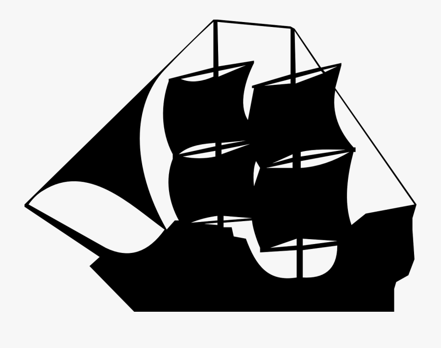 Columbus-day - Pirate Ship, Transparent Clipart