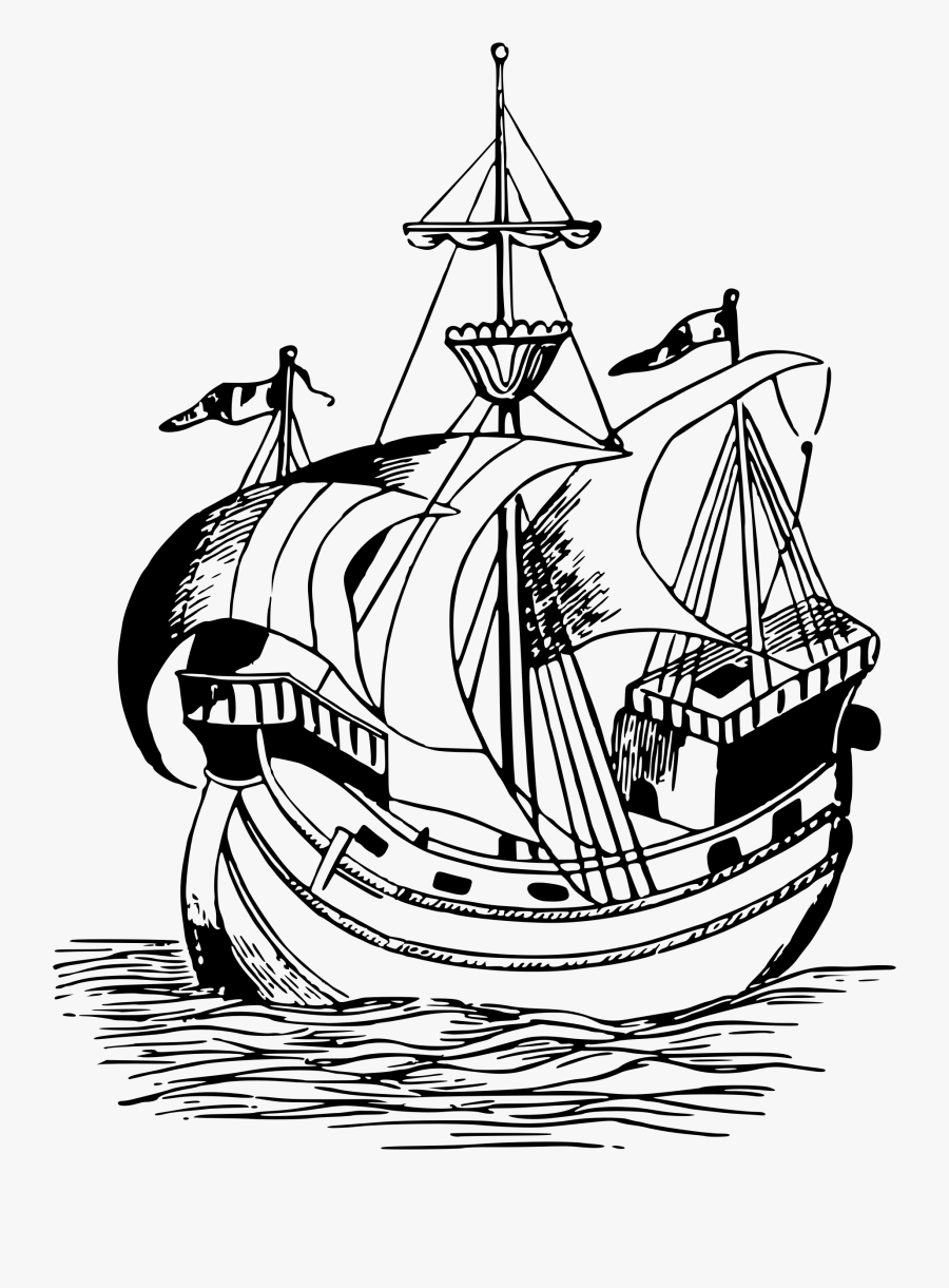 16th Century Ship Png, Transparent Clipart