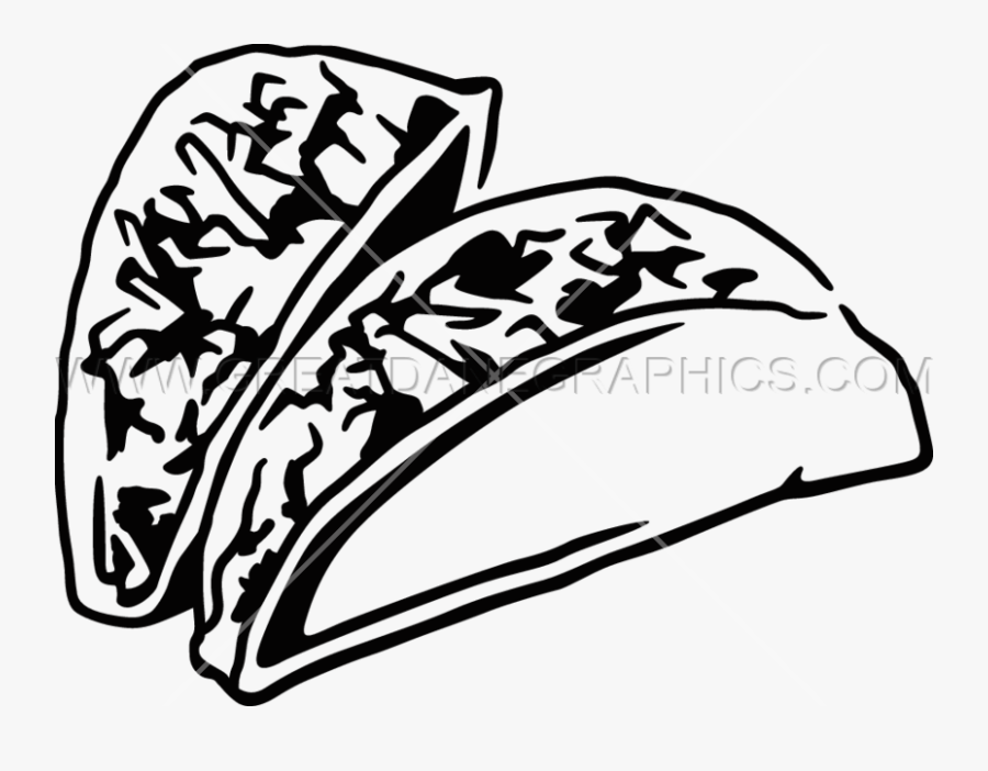 Tacos Clipart Black And White , Free Transparent Clipart - ClipartKey.