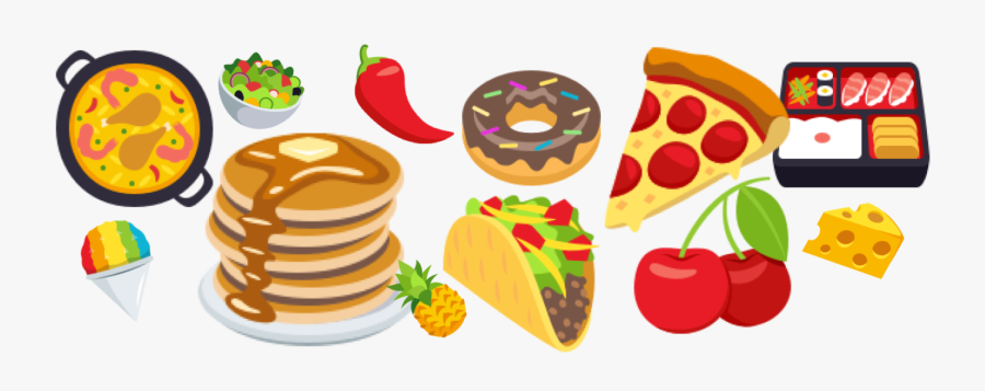 Transparent Food Clip Art - Food Emoji Png, Transparent Clipart