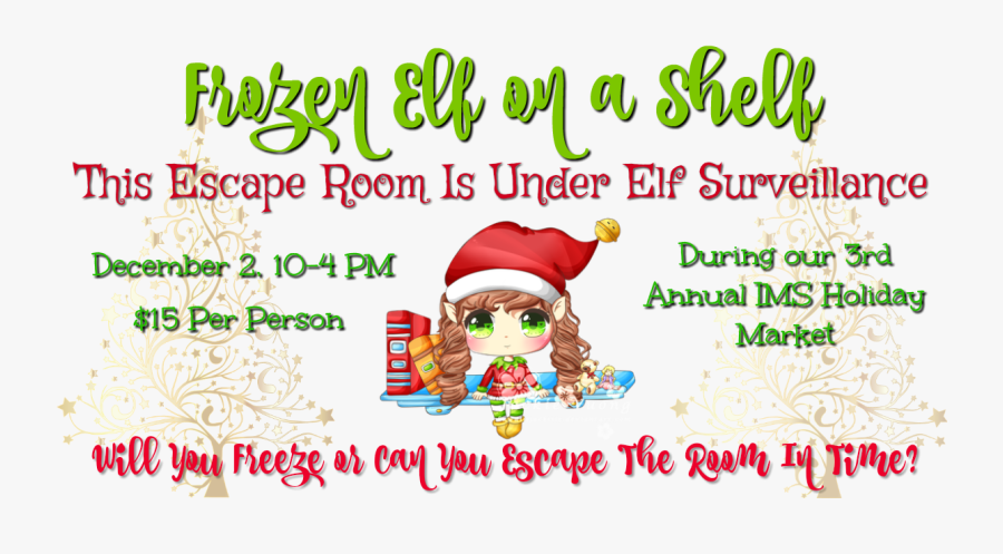 Inman Pac Presents Frozen Elf On A Shelf - Cartoon, Transparent Clipart