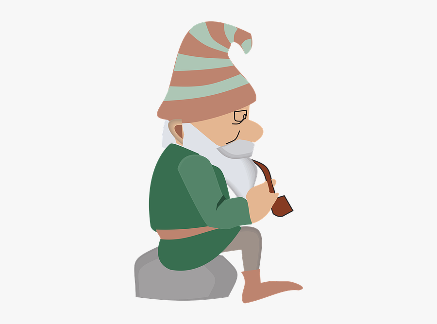 Smoking Elf Png, Transparent Clipart