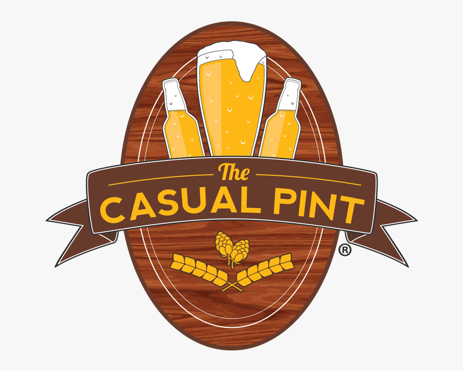 Casual Pint Logo, Transparent Clipart