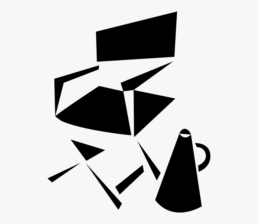 Vector Illustration Of Hollywood Movie Industry Film - Cadeira Diretor Cinema Png, Transparent Clipart