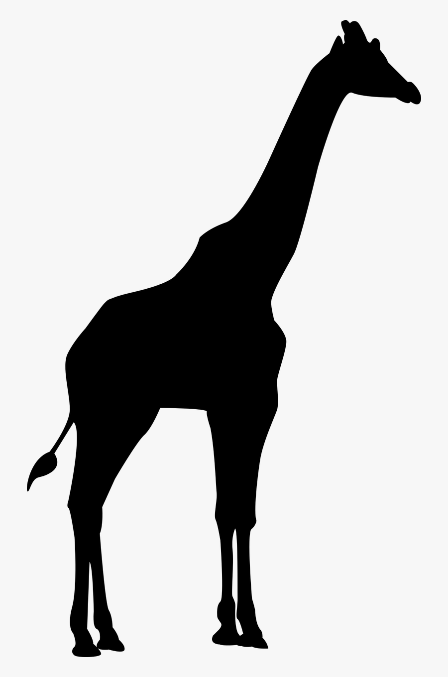 Zoo Animals Clipart 29, Buy Clip Art - Transparent Giraffe Silhouette Clipart, Transparent Clipart