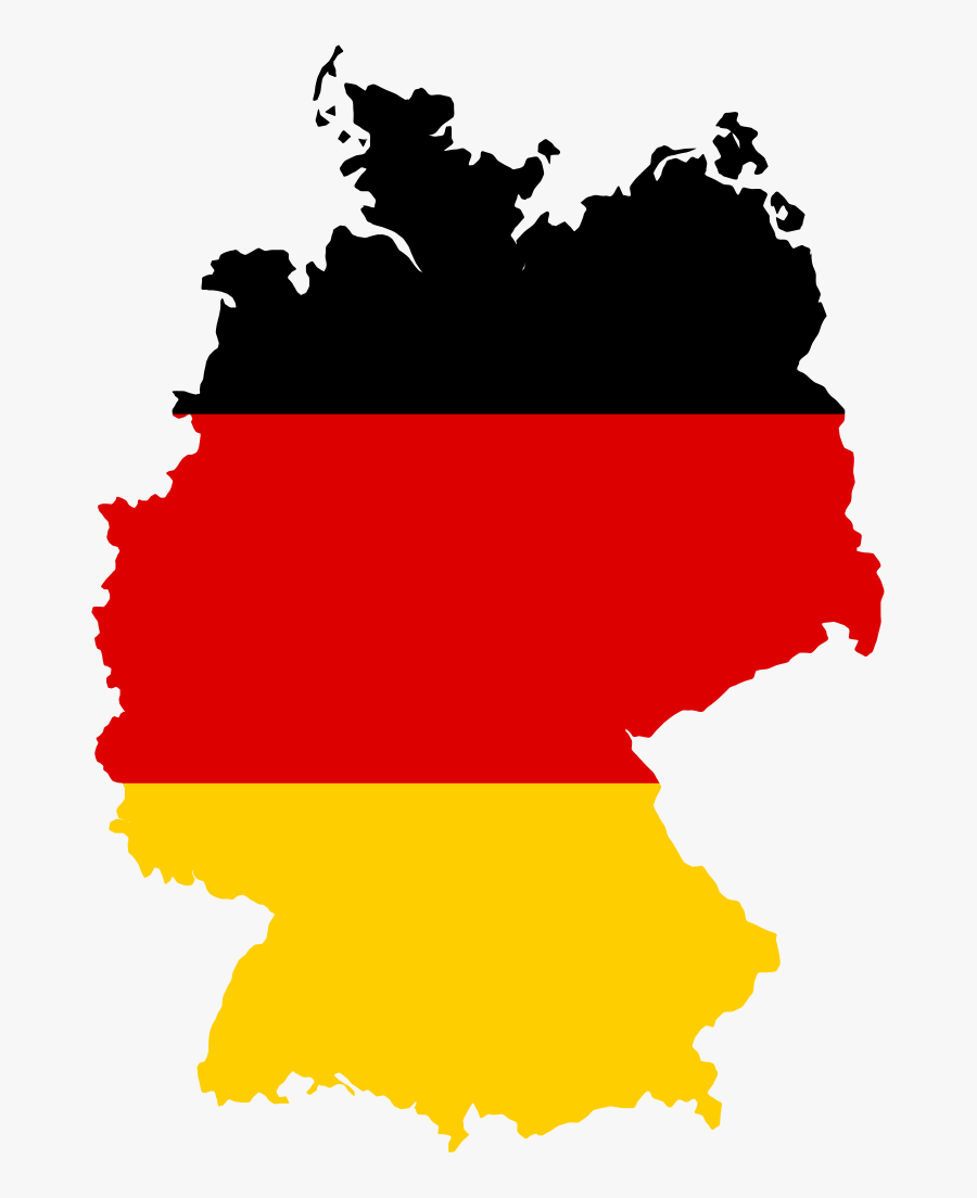 Fileflag Map Of Germanysvg Wikimedia Commons - Germany Outline With Flag, Transparent Clipart