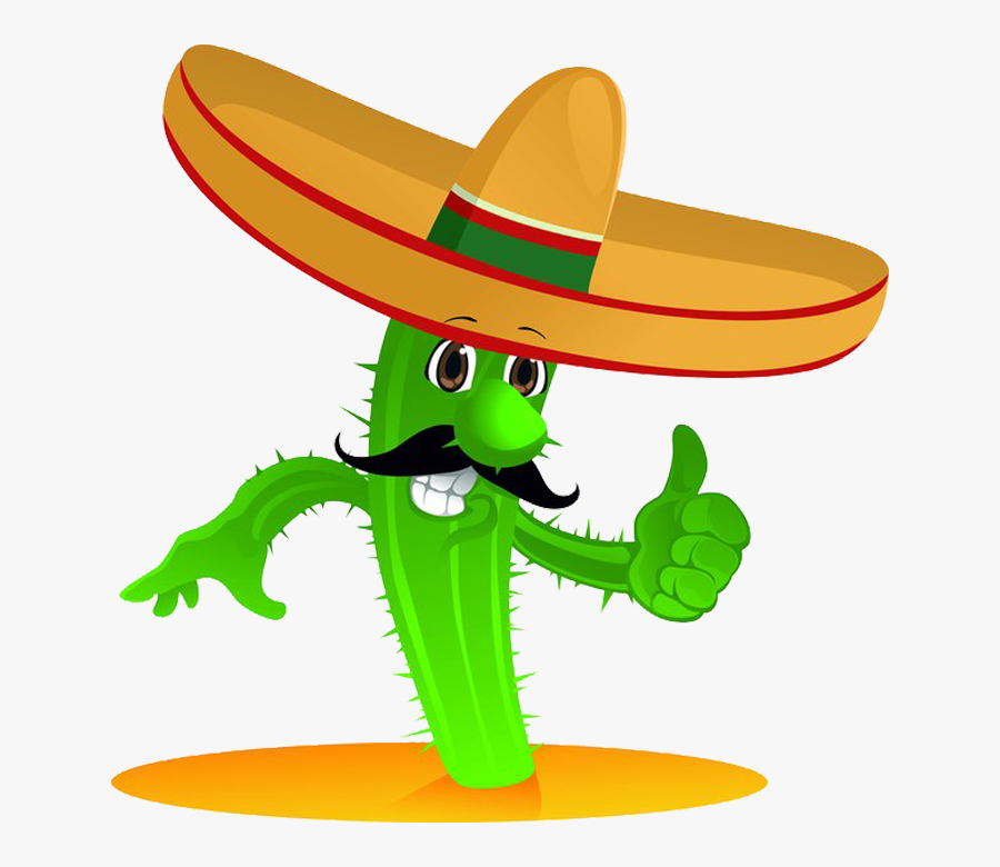 Graphic Royalty Free Library Tacos Clipart Cowboy - Mexican Cactus Transparent, Transparent Clipart