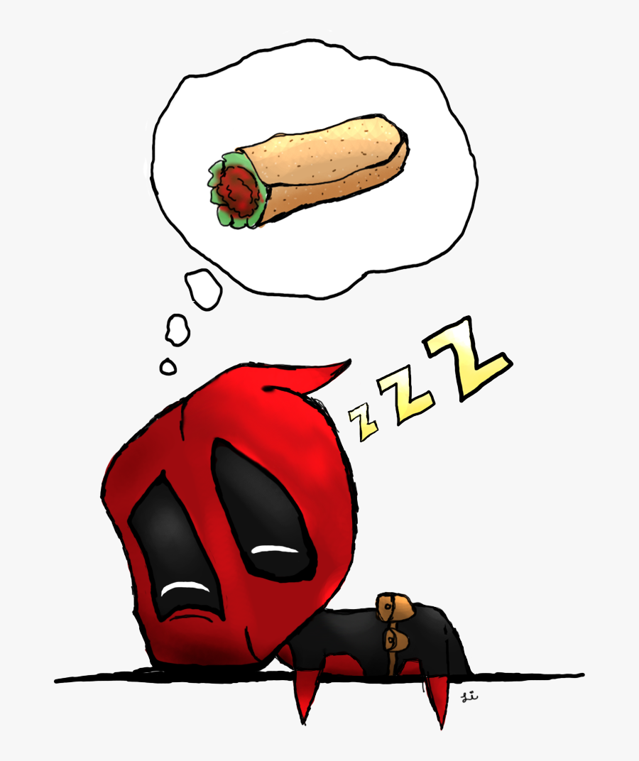 Deadpool Spider-man Youtube Drawing Cartoon - Chimichanga Cartoon, Transparent Clipart