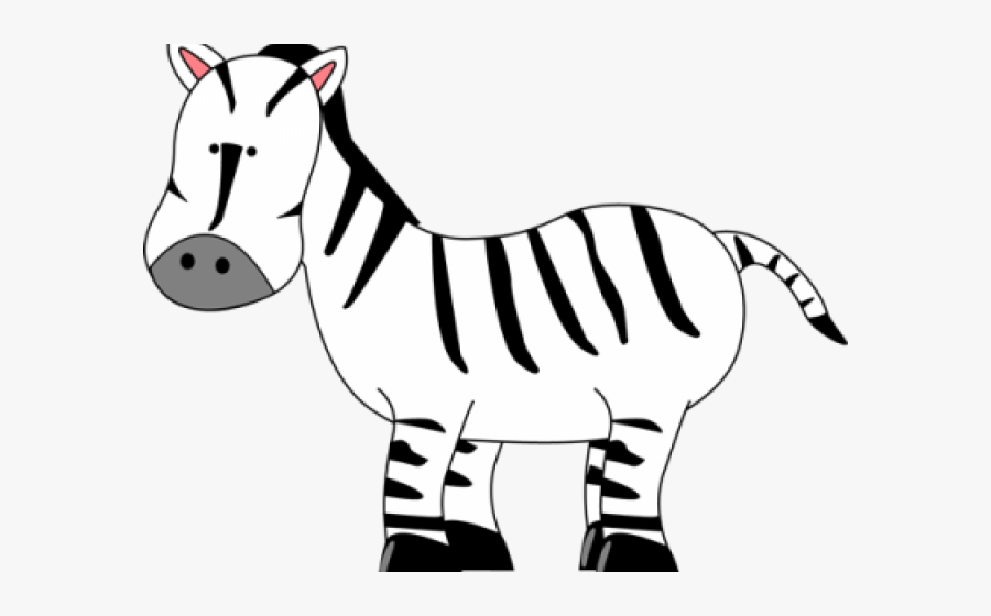 Safari Animals Clipart - Zebra Clipart Black And White Png, Transparent Clipart