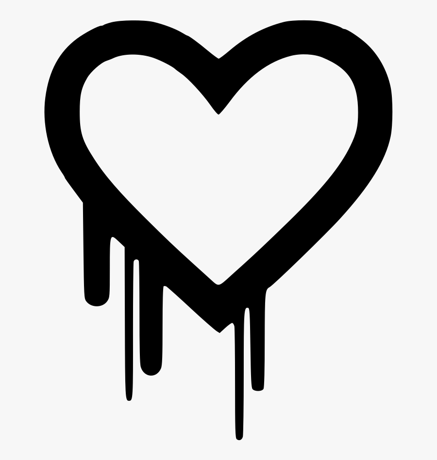 Heartbleed Patch Needed - Heart Logo Dripping, Transparent Clipart