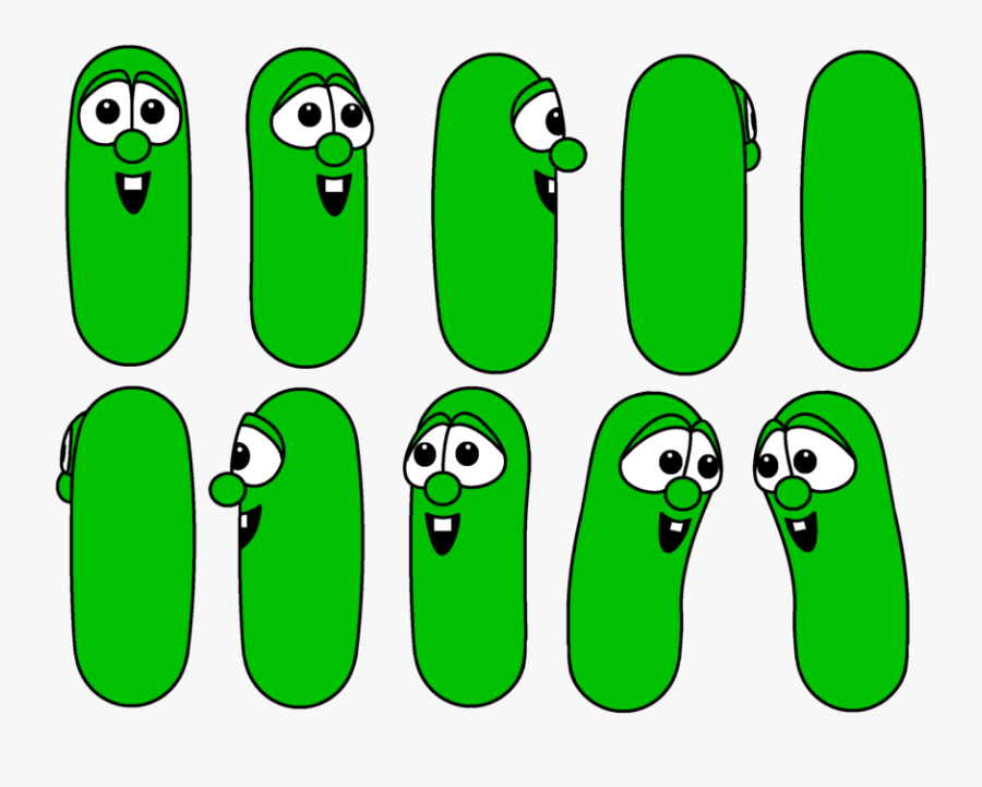 Transparent Cucumber Clipart - Larry The Cucumber Drawing, Transparent Clipart