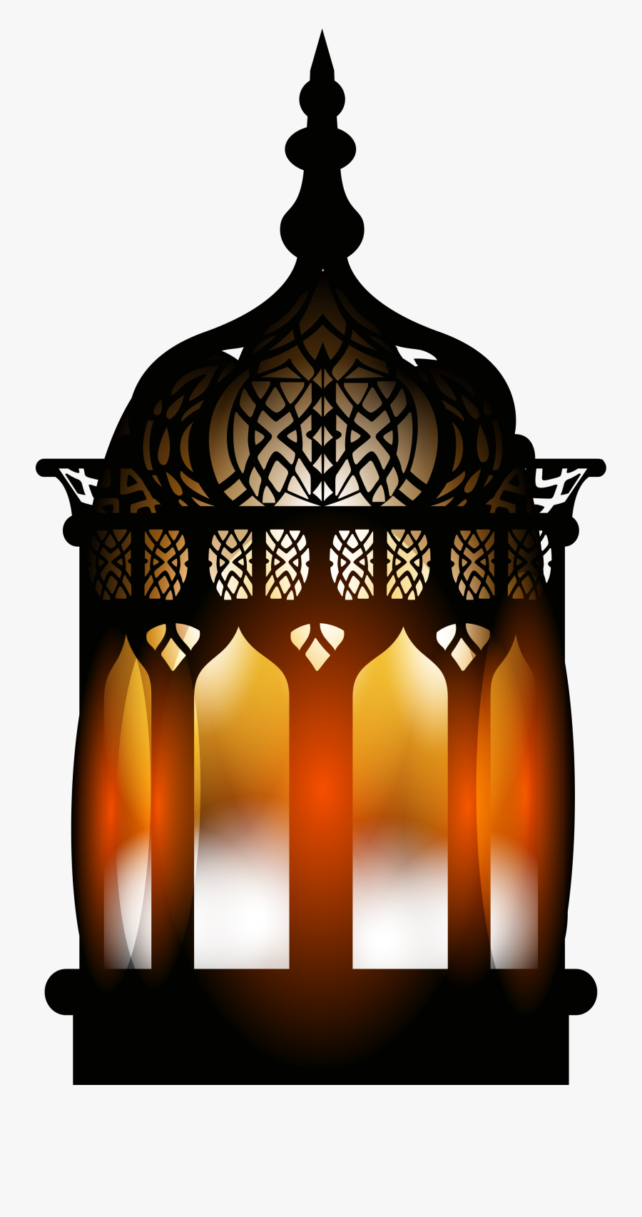 Quran Ramadan Lamp Street Black Retro Islam Clipart - Lamp Ramadan Png, Transparent Clipart