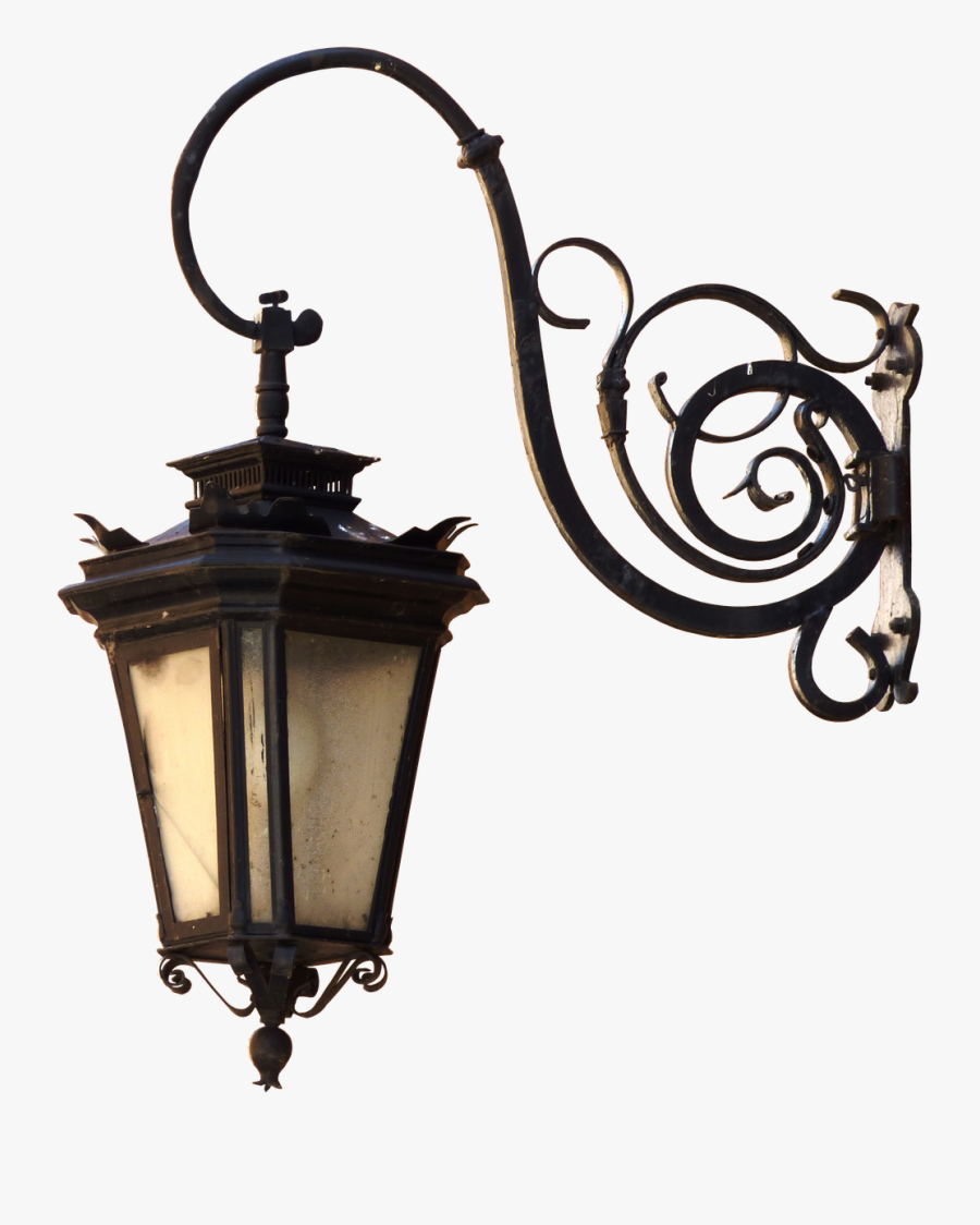 Light Lamp Street Fixture Lantern Free Frame Clipart - Street Lantern, Transparent Clipart