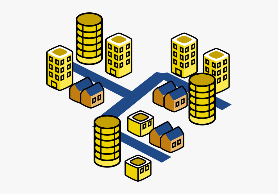 Banner Transparent Library City Street Clipart - Office Building Clip Art, Transparent Clipart