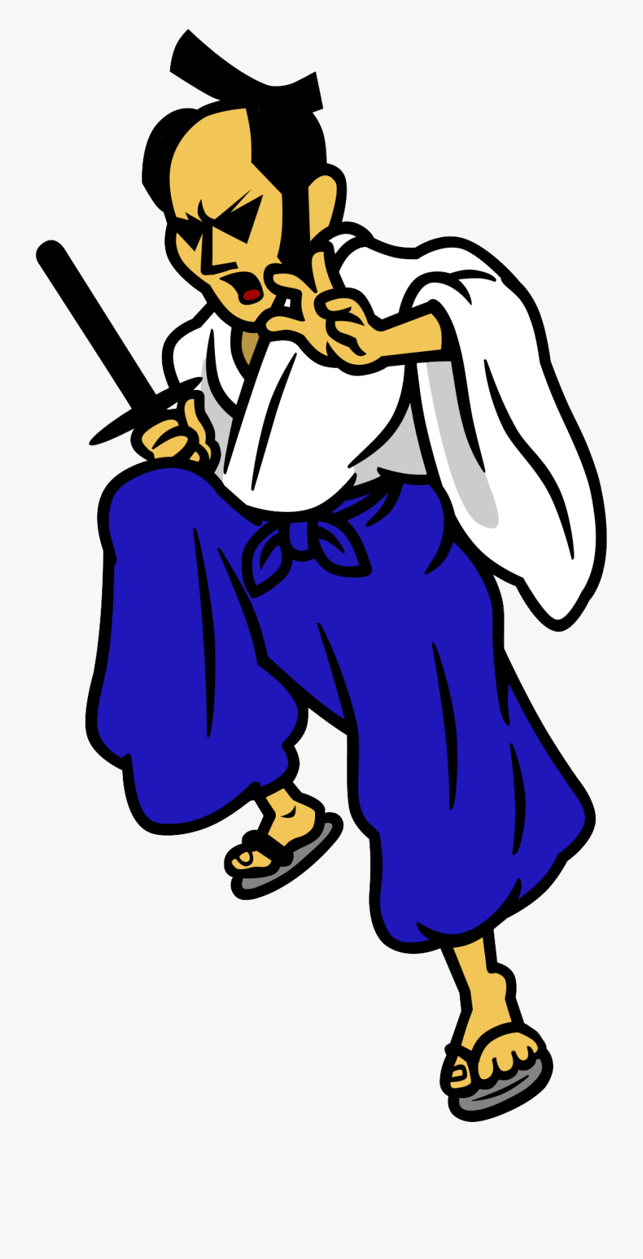 Heaven Clipart Street - Rhythm Heaven Fever Samurai, Transparent Clipart