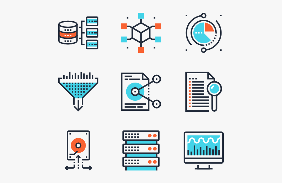 Clip Art Image For Free - Data Icon Vector Png, Transparent Clipart