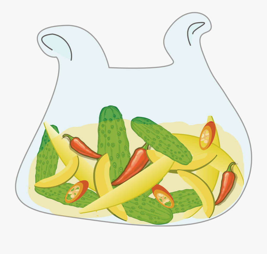 Vegetables Cucumber Chili Free Picture - Snow Peas, Transparent Clipart
