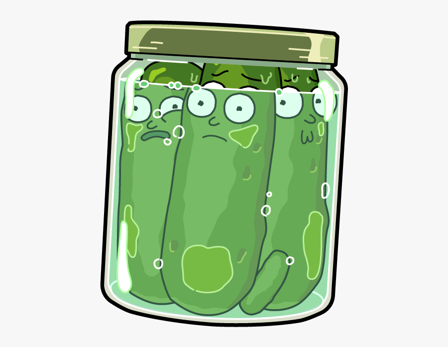 Pickle Clipart Full Jar - Rick And Morty Pickle Morty, Transparent Clipart