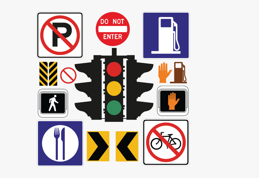 Traffic Lights Vinyl, Transparent Clipart
