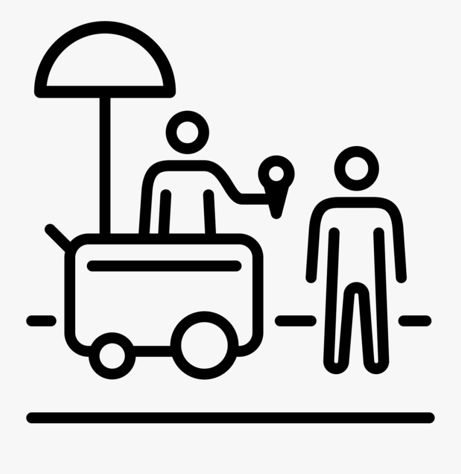 Street Food Vendor Icon Clipart , Png Download - Street Food Vendor Icon, Transparent Clipart