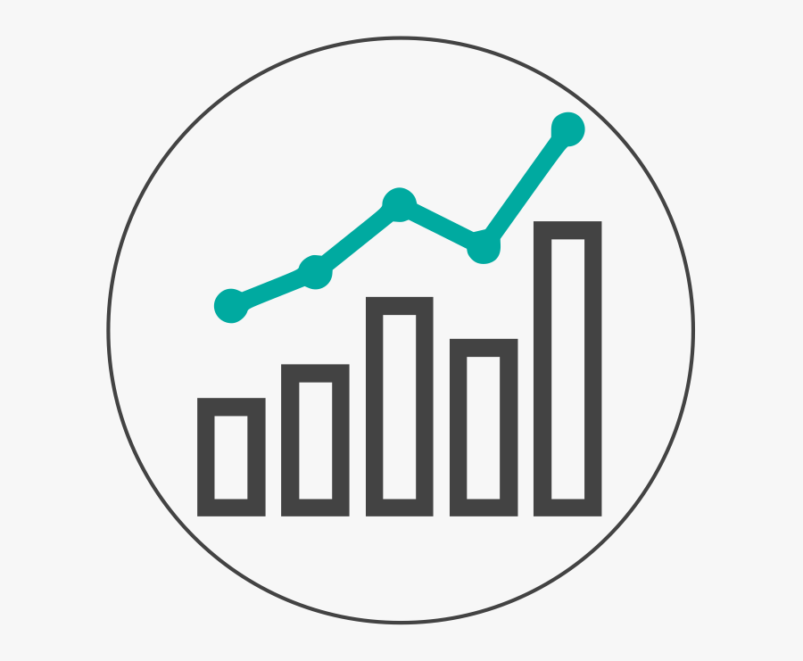 Statistics Clipart Data Analysis Interpretation - Transparent Background Graph Icon, Transparent Clipart
