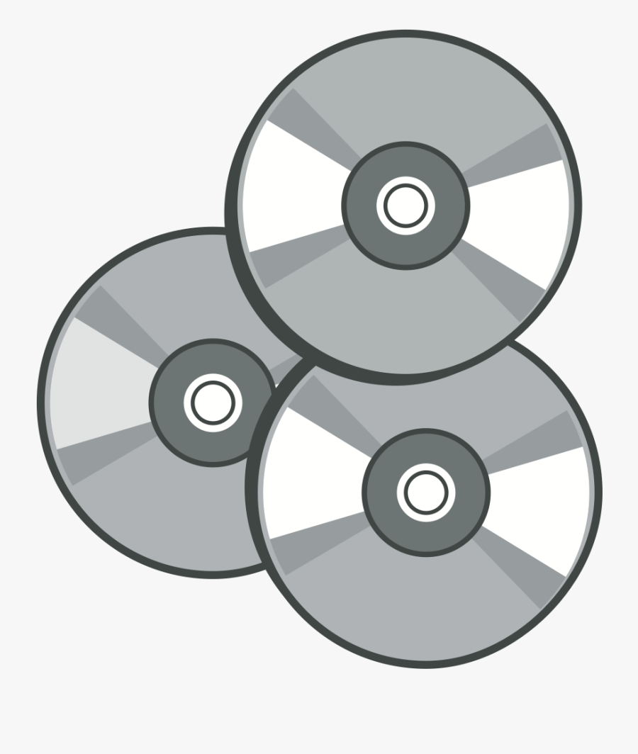 Thumb Image - Optical Disc Clipart Black And White, Transparent Clipart