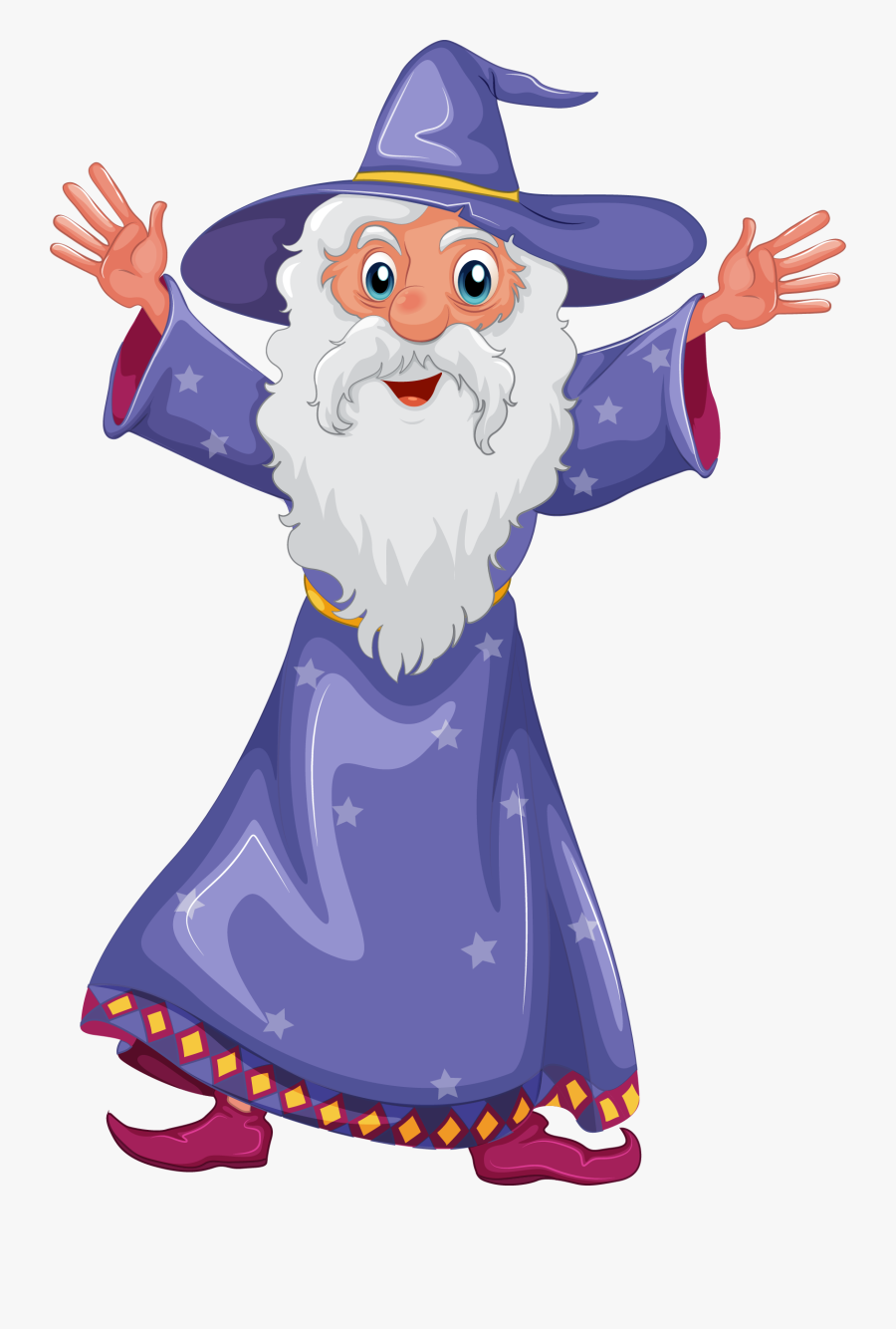 Cartoon Wizard Transparent Background , Free Transparent Clipart