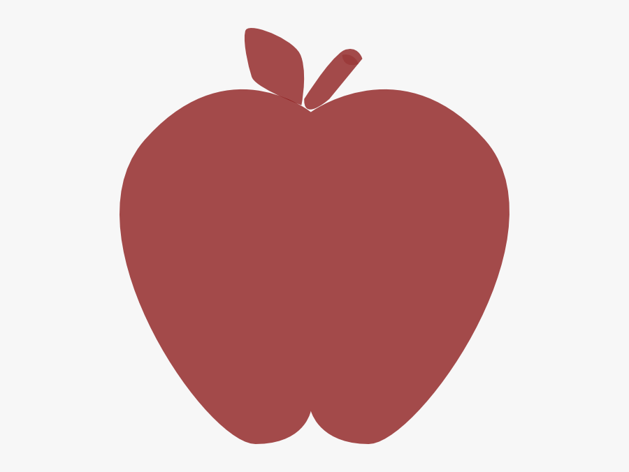 Transparent Apple Cliparts - Apple Silhouette Png, Transparent Clipart