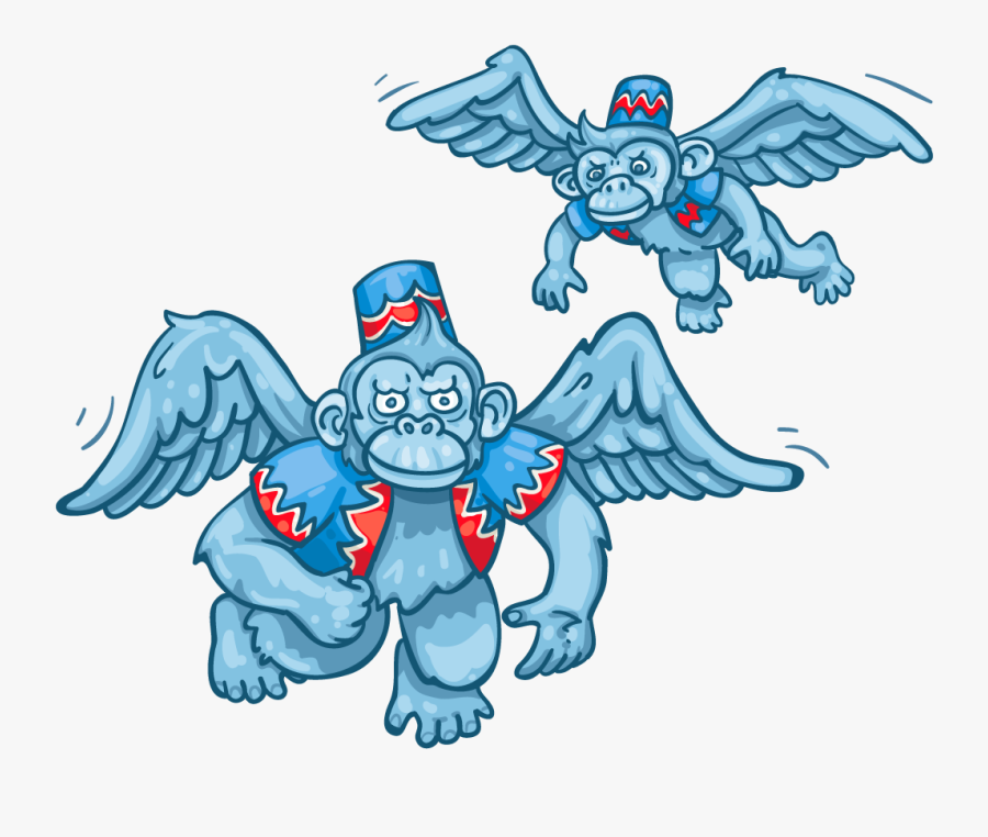 Clip Art Images Of Flying Monkeys From Wizard Of Oz - Flying Monkeys Wizard Of Oz Clipart, Transparent Clipart