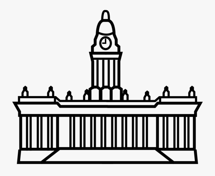 Leeds Town Hall Clip Art, Transparent Clipart