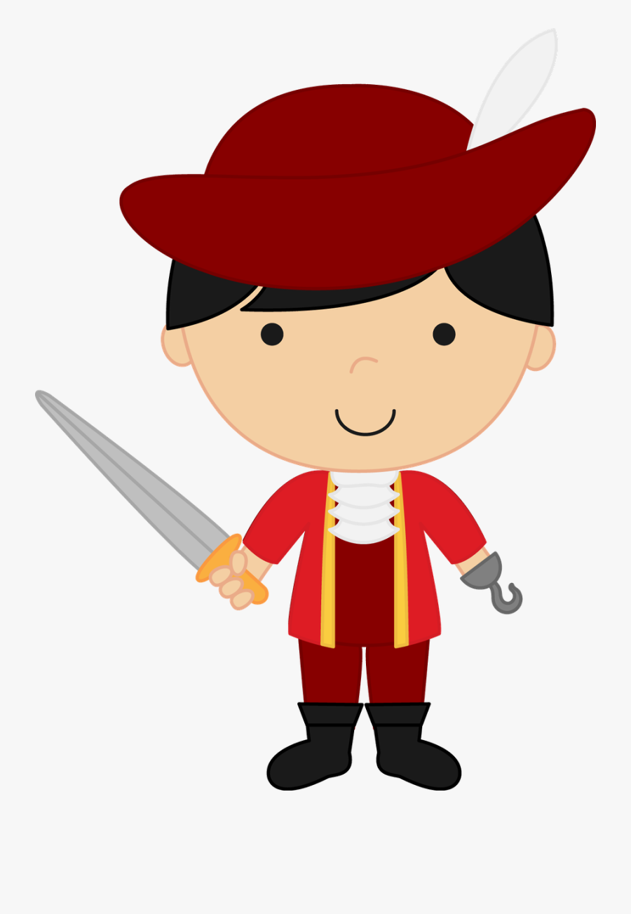 Neverland Friends Clipart - Captain Hook Clip Art, Transparent Clipart