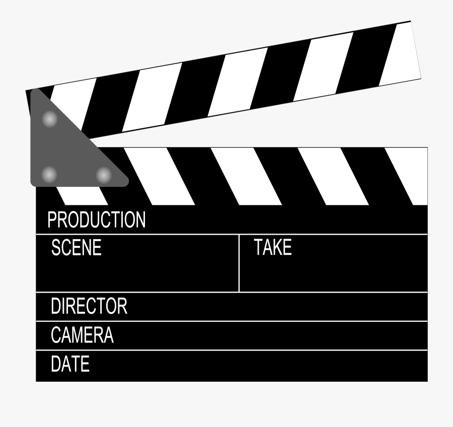 Clipart - Movie Clapper Board, Transparent Clipart