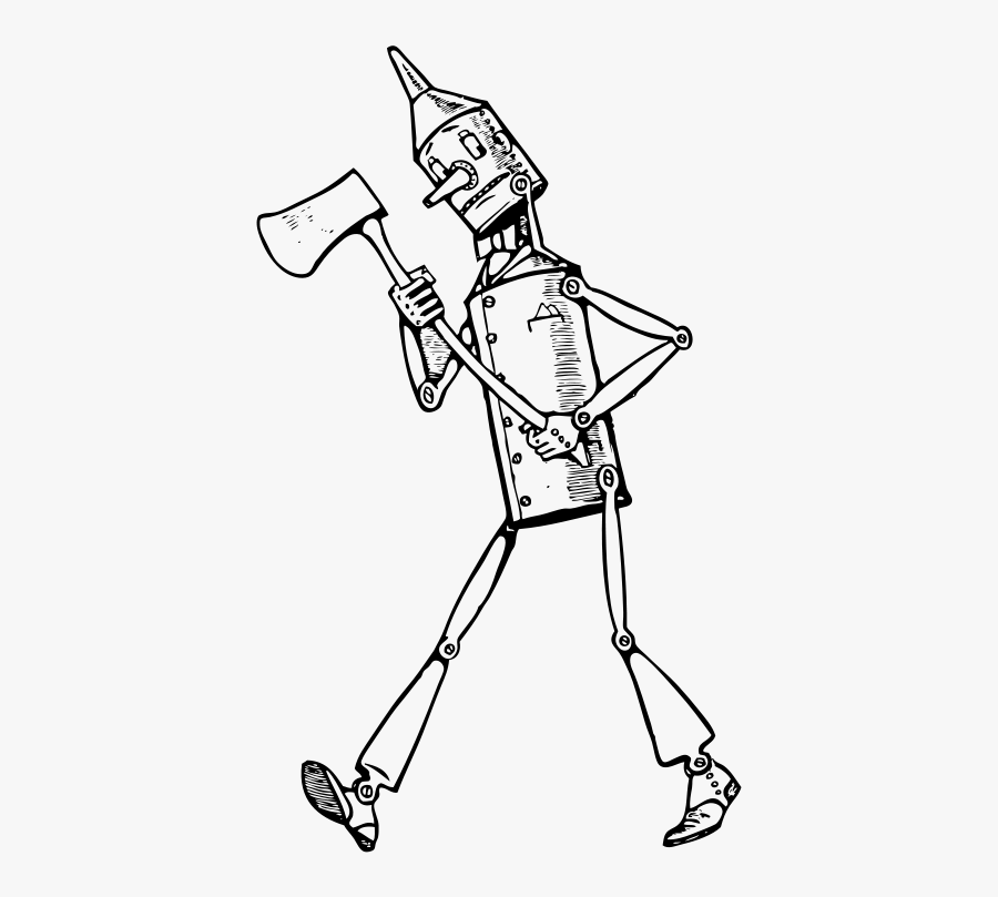 Line Art,angle,area - Wonderful Wizard Of Oz Tin Woodman, Transparent Clipart