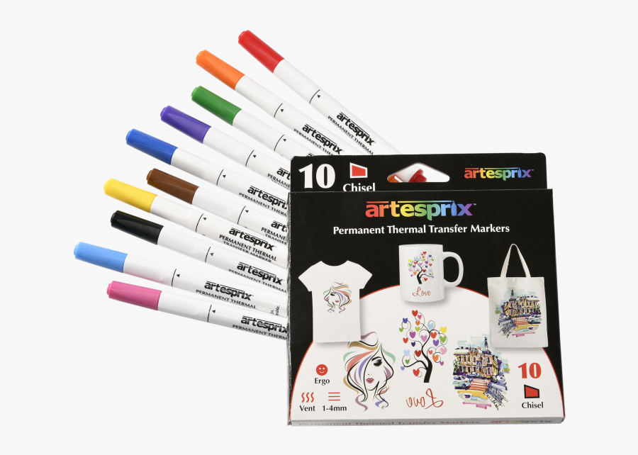 Clip Art Artesprix Esprix Impressions Transfer - Heat Transfer Markers, Transparent Clipart