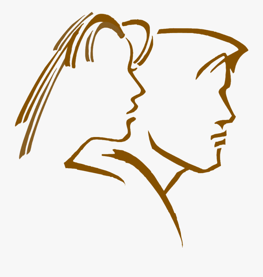Hair Salon Logos And Clipart - Men And Women Hair Logo, Transparent Clipart
