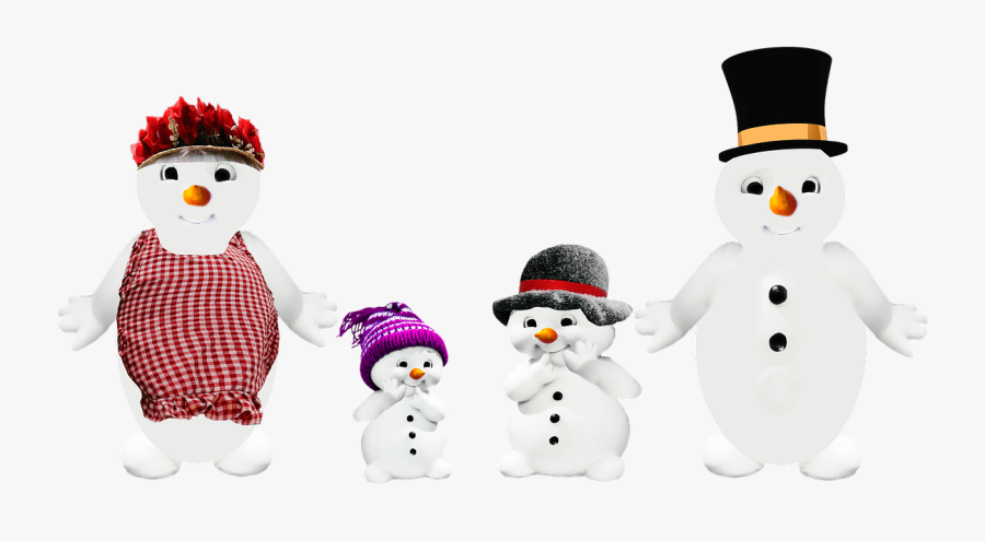 Snowman Cliparts Transparent Happy - Goeie Môre Familie, Transparent Clipart
