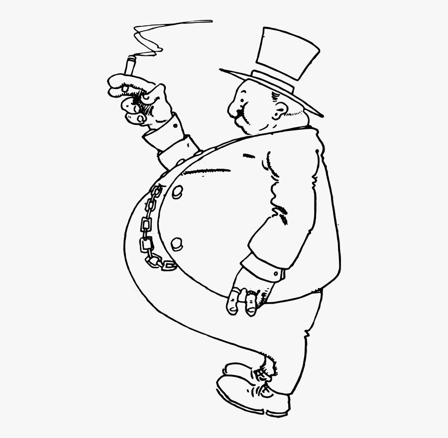 Art,shoe,monochrome - Fat Businessman Clipart, Transparent Clipart