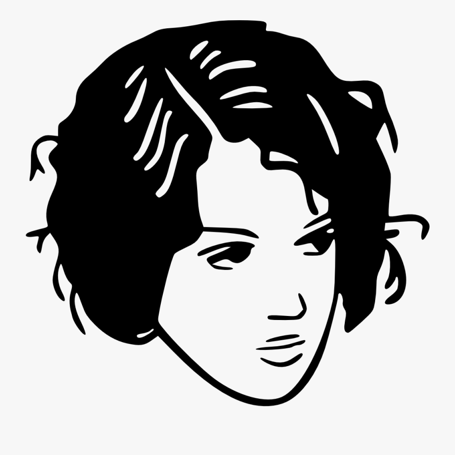 Cartoon Hair Stylist Clipart - Black And White Clip Art Hair, Transparent Clipart