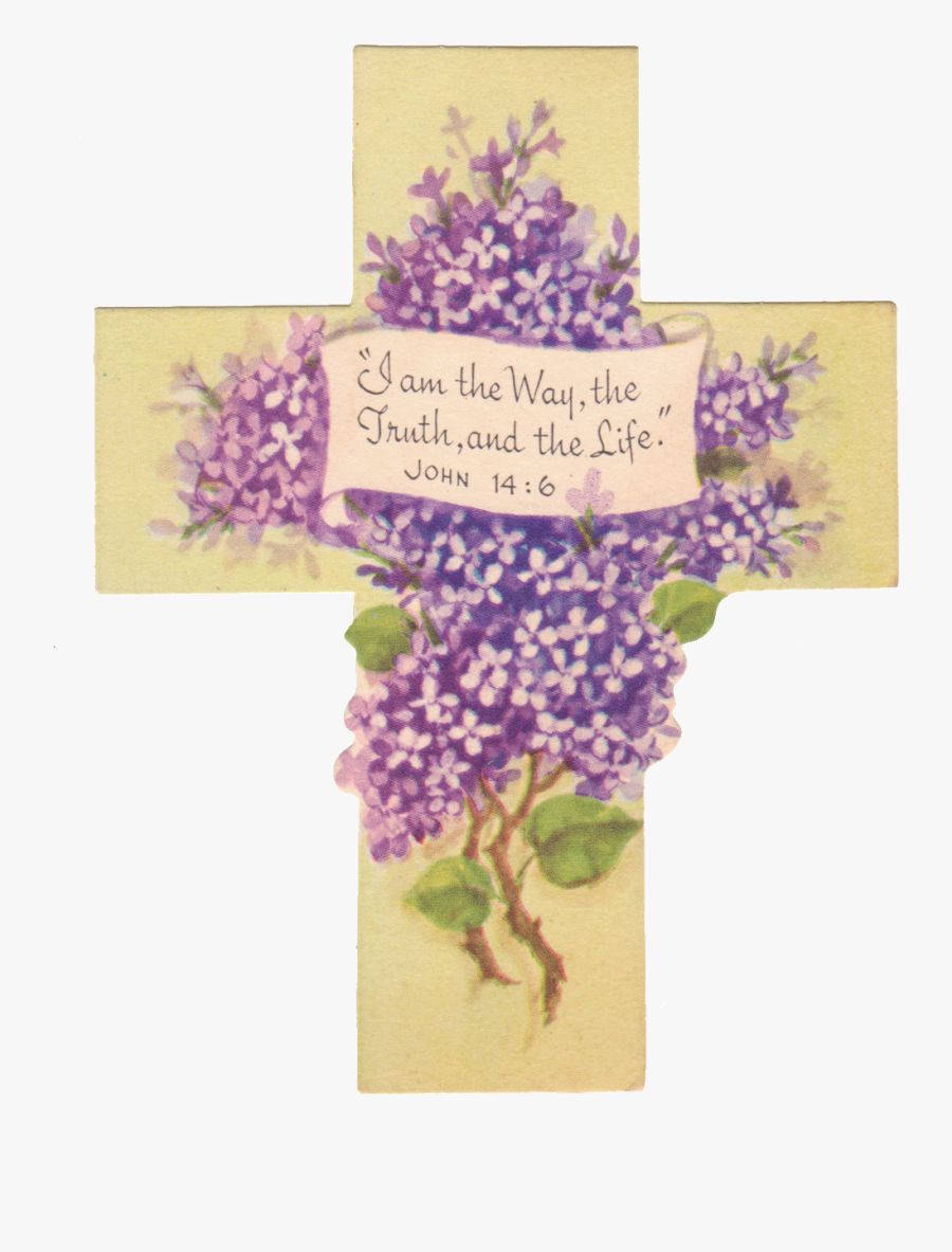 Vintage Easter Cross Clipart, Transparent Clipart