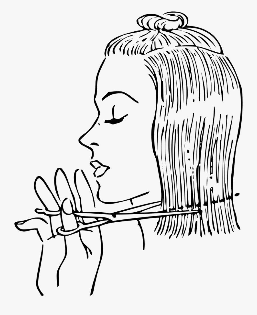 Download Barb Clipart - Cut Hair Clipart Black And White, Transparent Clipart