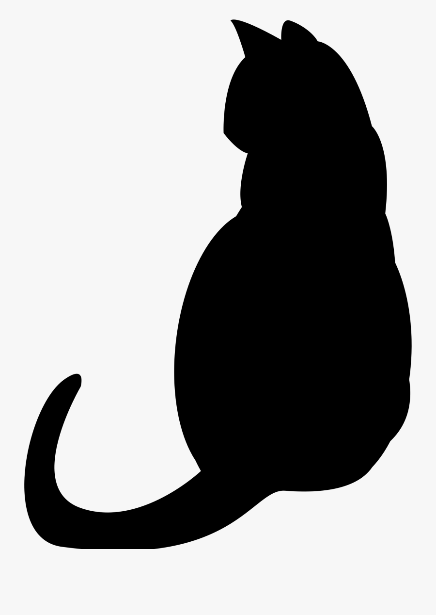 Cat Silhouette At Getdrawings - Cat Silhouette Transparent Background, Transparent Clipart